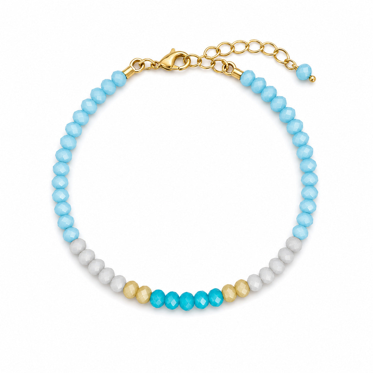 Blaue Perlenkette