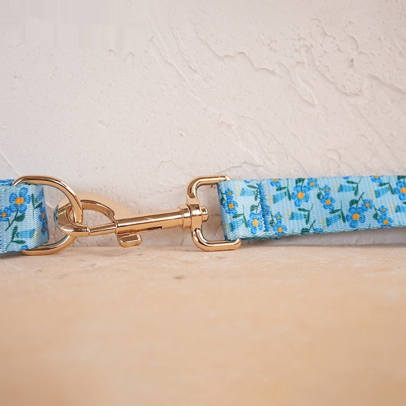 Hundehalsband- und Leinen-Set mit Blumenmuster – Bild 3 | LuxeStyle