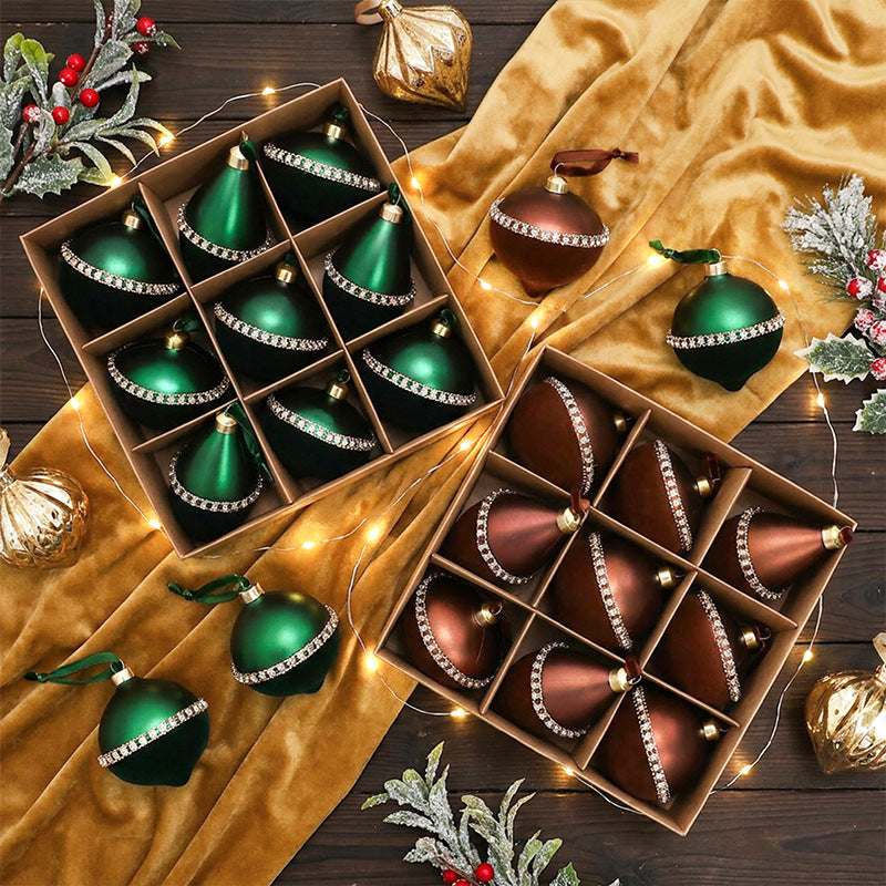 Weihnachtskugeln beflockt – 9 Stück – Bild 7 | LuxeStyle