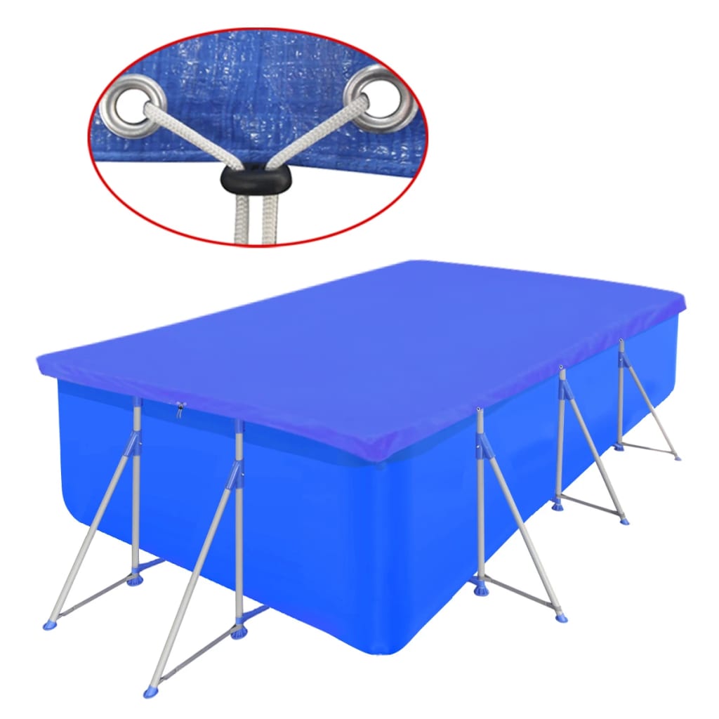 Rechteckige Poolabdeckung (PE, 90 g/m²)