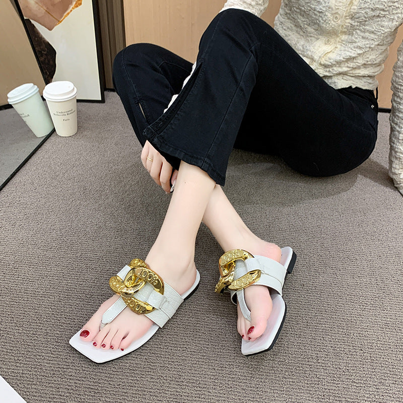 Zehensteg-Sandalen in grossen Grössen – Bild 5 | LuxeStyle