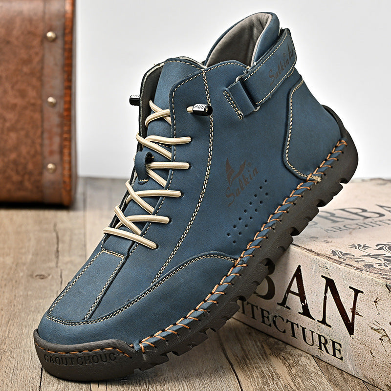 Herren Leder-Sneaker mit Handnaht – Bild 7 | LuxeStyle