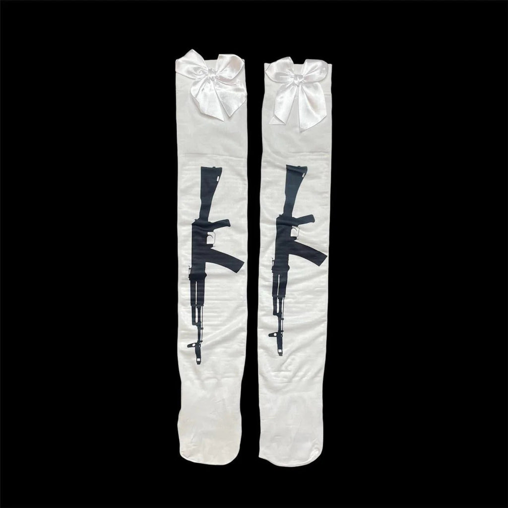 Japanische JK-Style Strumpfhose mit Muster