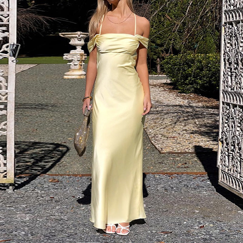 Trägerloses Satin-Abendkleid | LuxeStyle