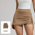 High-Waist geraffter Sportrock für Damen