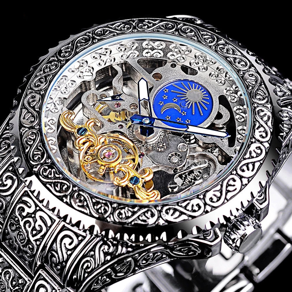 Mechanische Herrenuhr im Retro-Design – Bild 6 | LuxeStyle