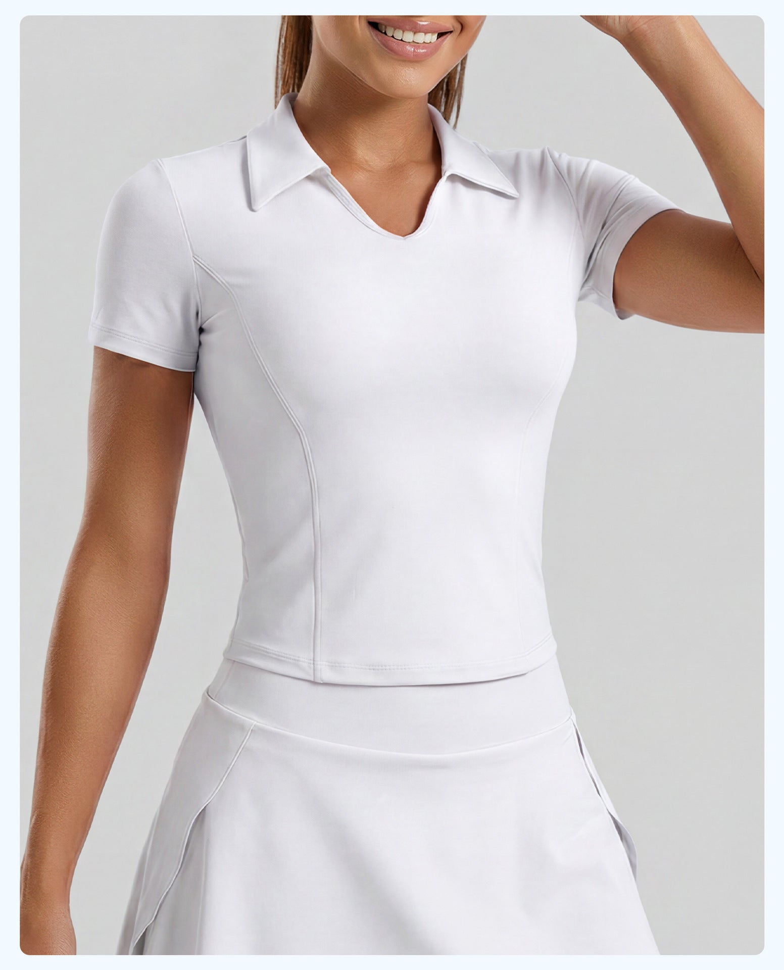 Sportliches Slim Fit Polo-Shirt für Damen