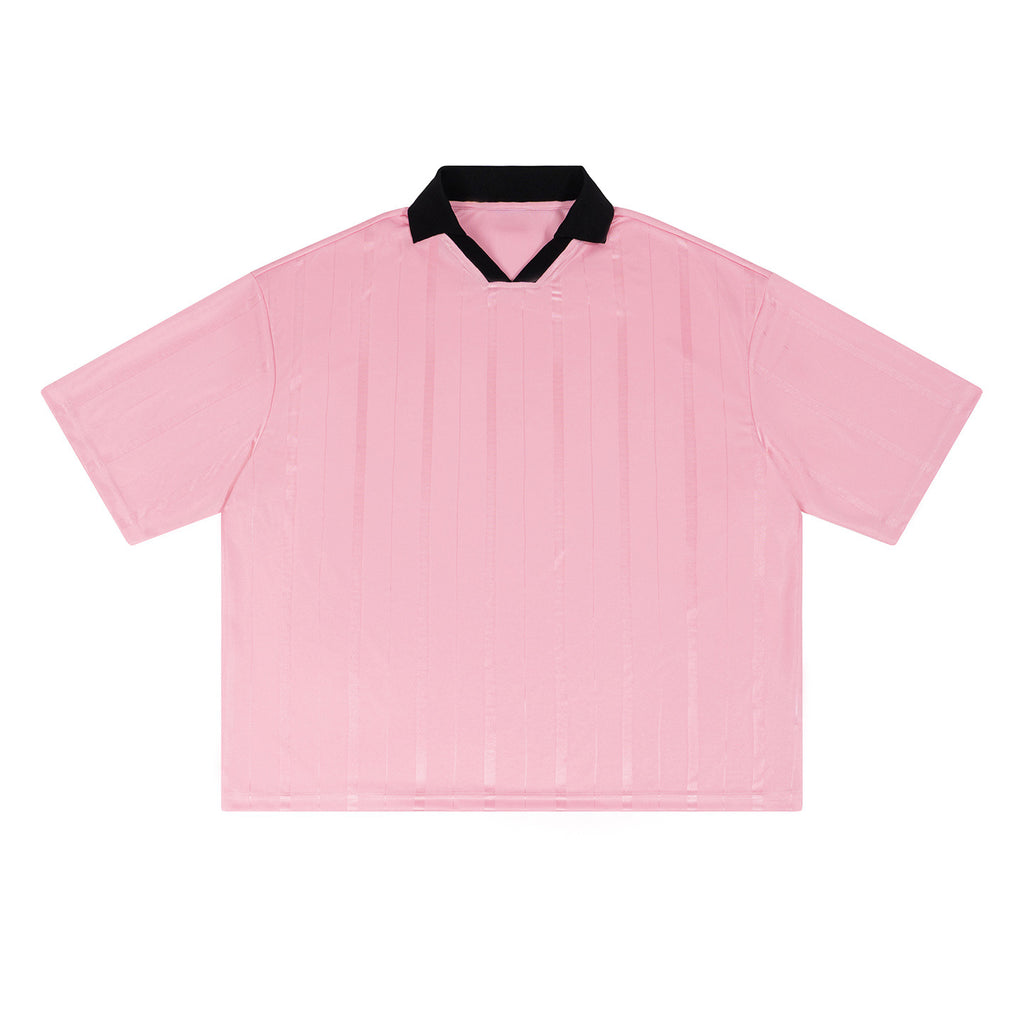 Kontrast-Kragen Sport Top