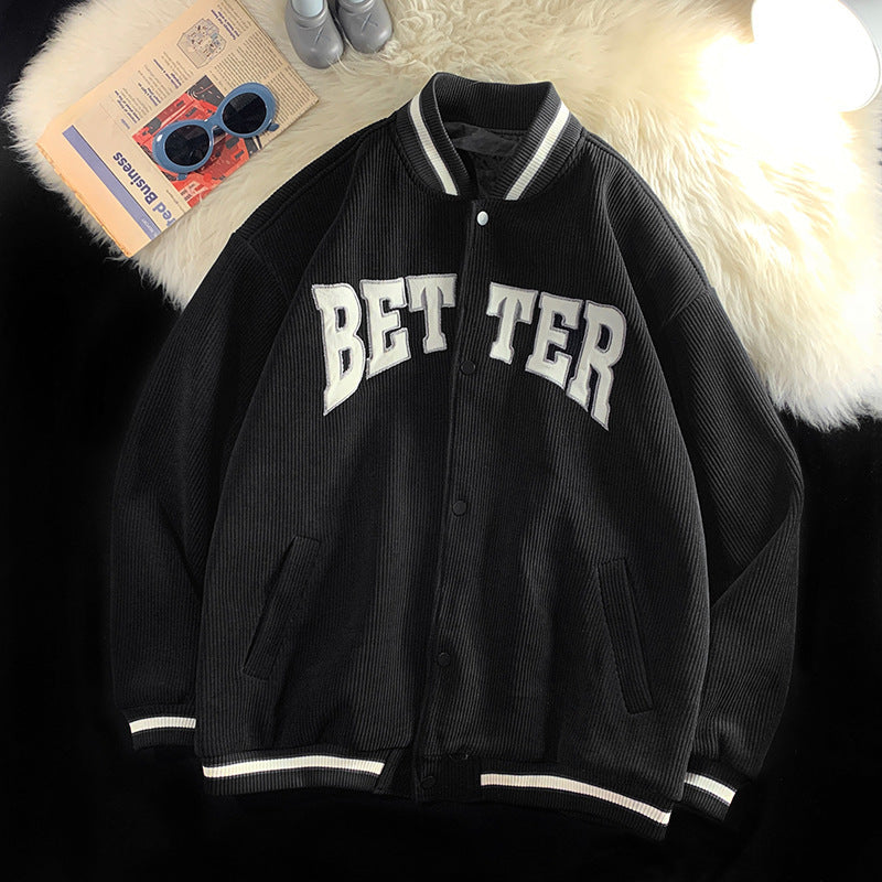 Corduroy Baseball Jacke für Herren