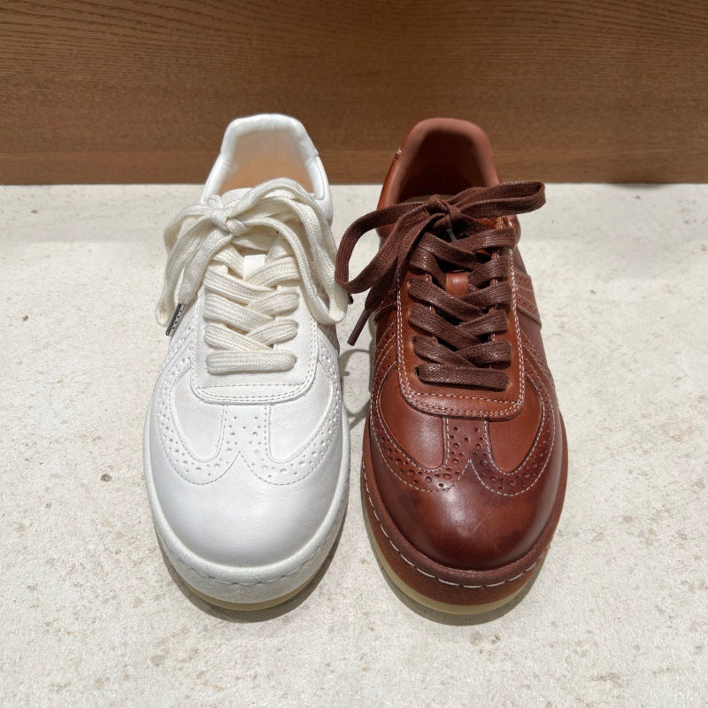 Sportliche Leder-Freizeitschuhe für Damen
