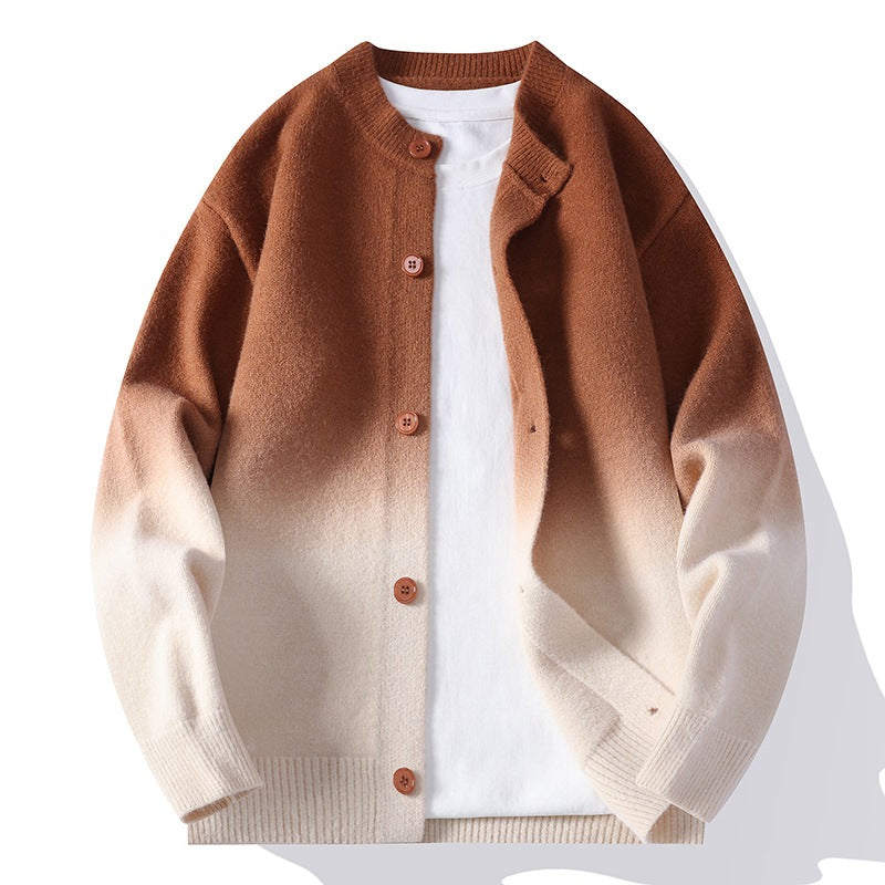 Cardigan mit Farbverlauf-Strickmuster