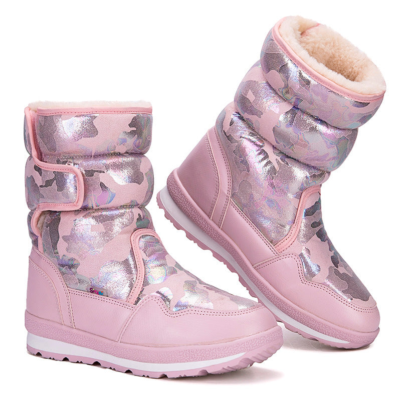 Gefütterte, wasserdichte Winterstiefel für Kinder – Bild 4 | LuxeStyle