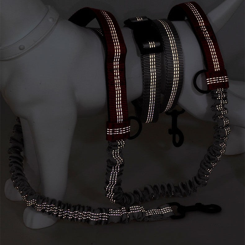 Multifunktionale, reflektierende Doppel-Hundeleine – Bild 9 | LuxeStyle