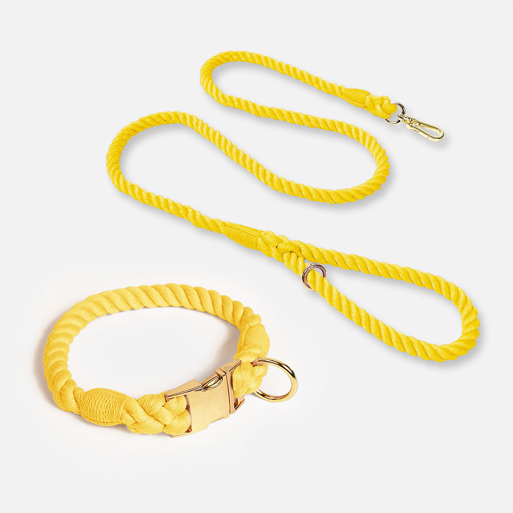 Geflochtenes Baumwollhalsband für Haustiere – Bild 14 | LuxeStyle