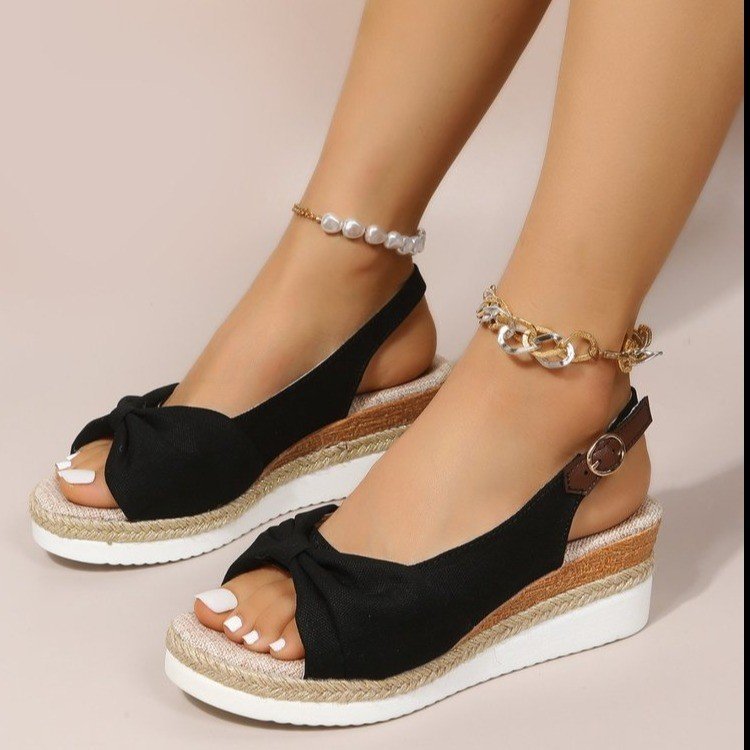 Jute-Riemen-Sandalen