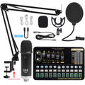 Live Broadcast Soundkarten-Set mit Kondensatormikrofon