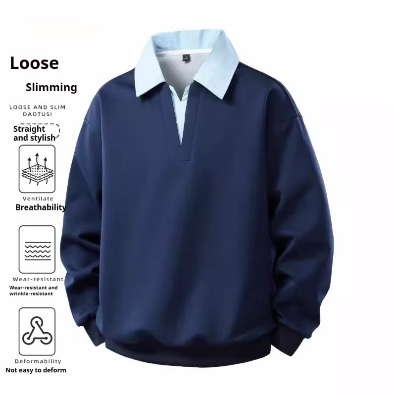 Lässiger Hoodie im Zweiteiler-Look für Herren