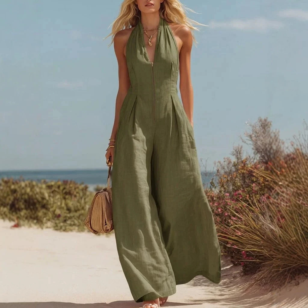 Eleganter Halterneck Jumpsuit