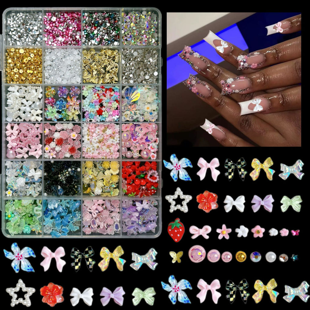 Mini Floral DIY Nagelsticker-Set – Ansicht 2