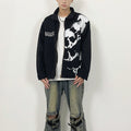 Jeansjacke mit Totenkopf-Stickerei – Bild 7 | LuxeStyle