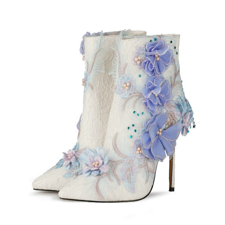Spitze Blumen Brautschuhe – Bild 7 | LuxeStyle