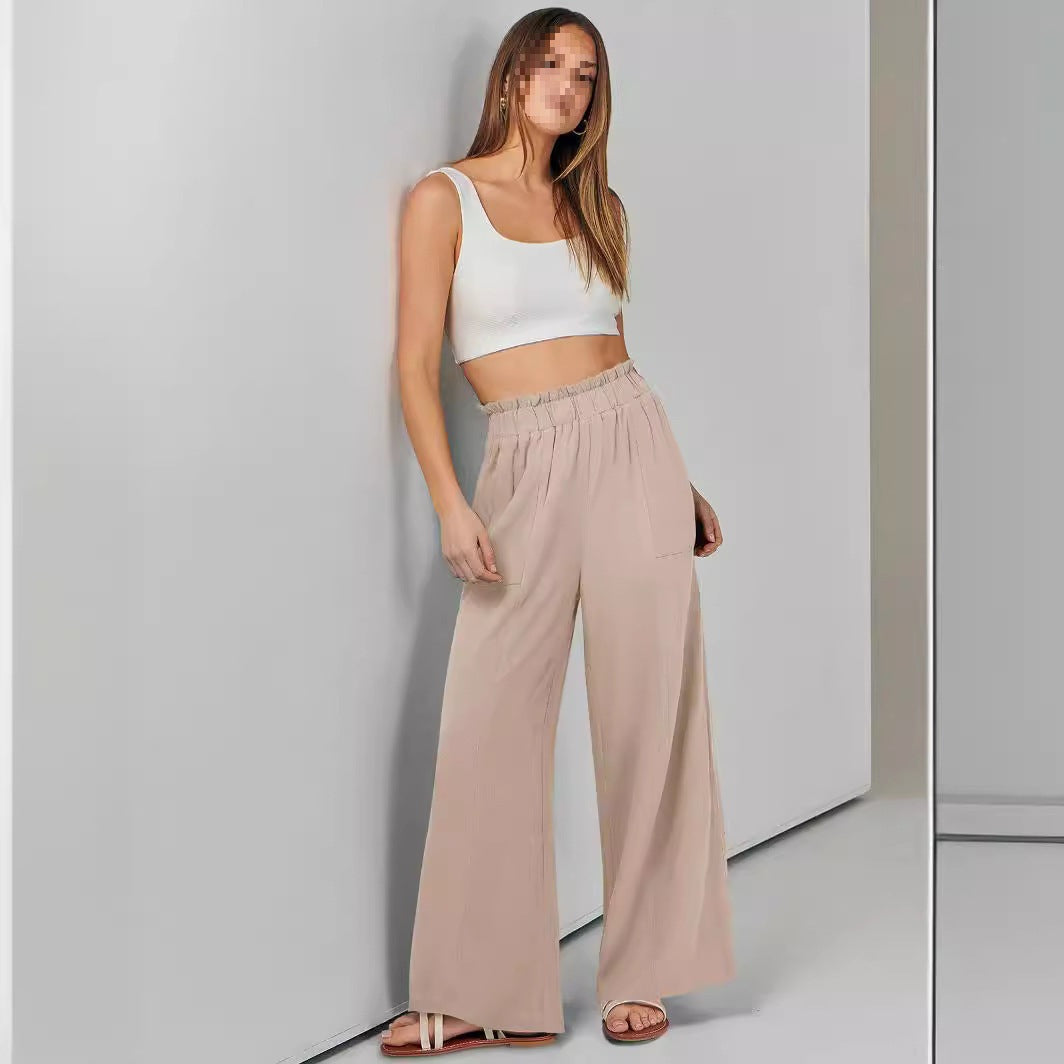 High-Waist-Hose «Lina» · Wide-Leg & fliessend (Damen, S–2XL)