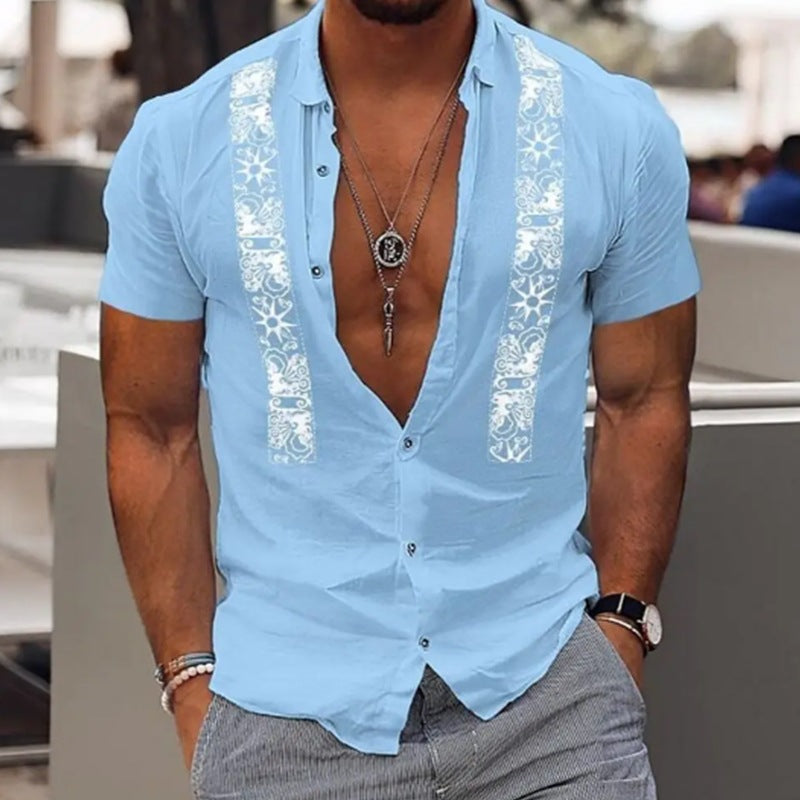 Hawaiian Shirt Kurzarm für Sommer – Bild 5 | LuxeStyle