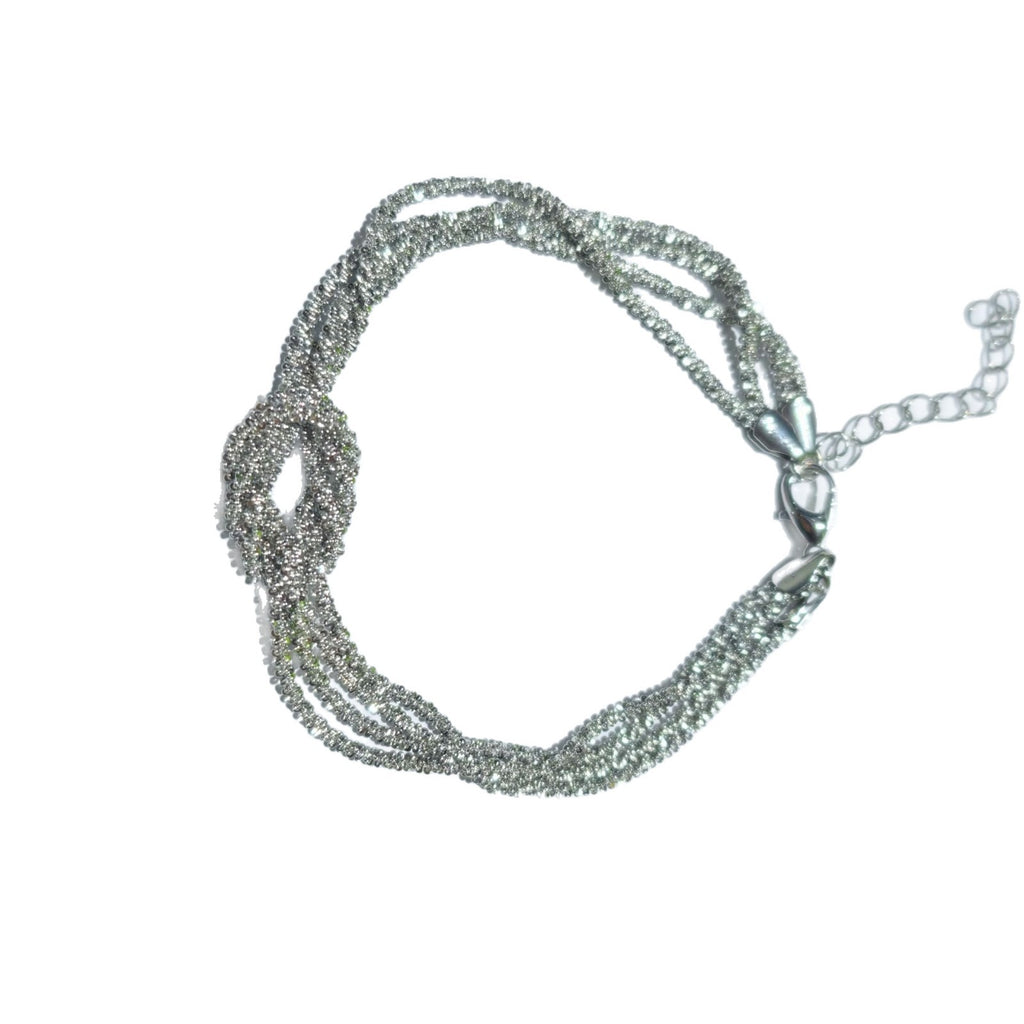 Kupferarmband, mehrlagig, handgeknüpft