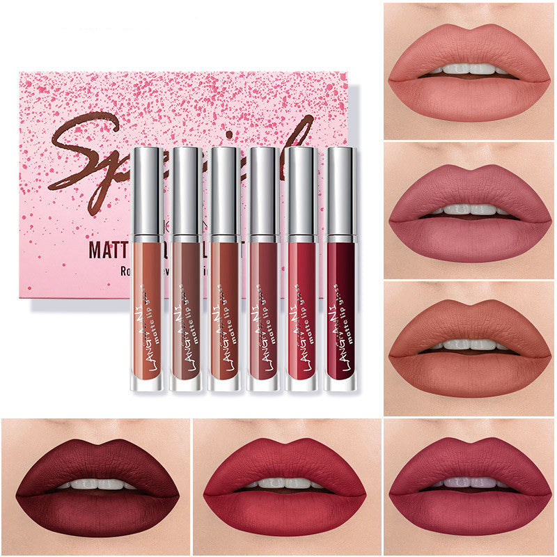 Matt-Samt-Lipgloss-Set (6 Stück) – Bild 3 | LuxeStyle