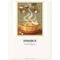 Schweiz-Poster «Fondue» · Retro-Küchen-Kunstdruck
