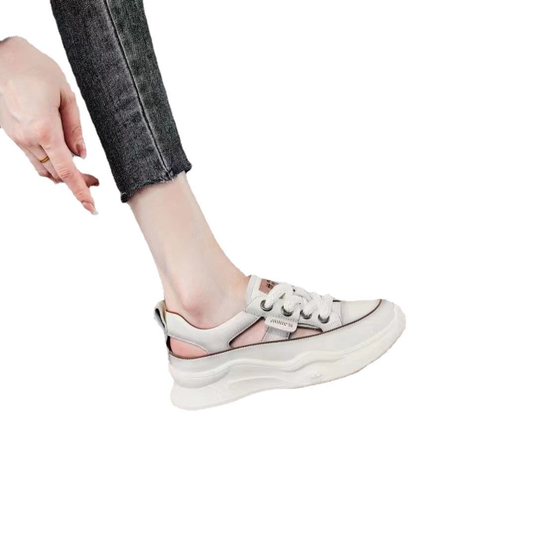 Frauen-Mode-Casual-Plateau-Sandalen mit Aussparung