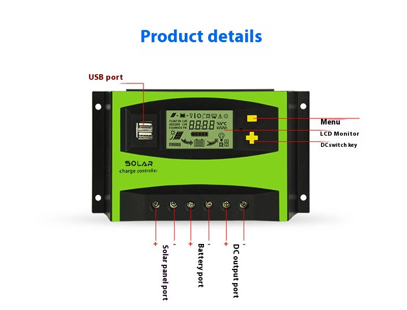 Solar Controller 12V/24V 50A/60A