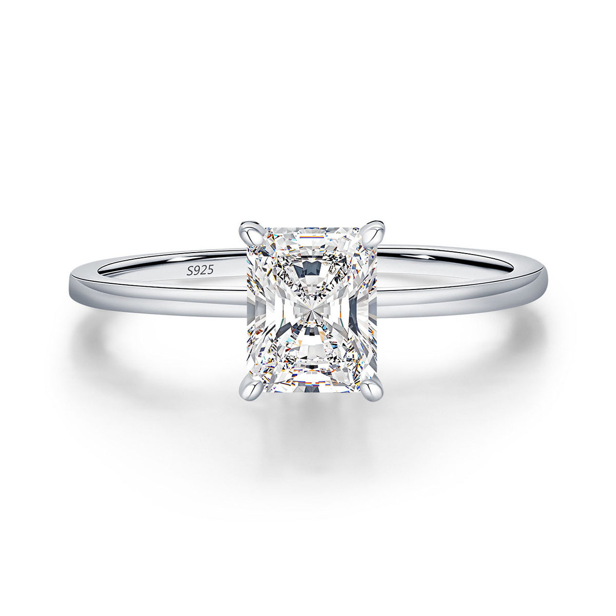 Moissanite Ring mit 925er-Silberband – Bild 2 | LuxeStyle