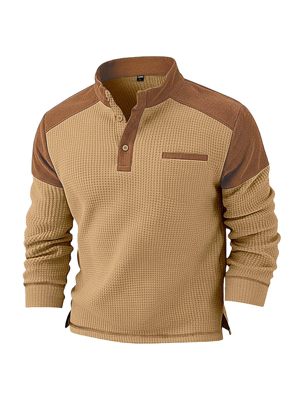 Herren Cord-Pullover mit Stehkragen – Bild 5 | LuxeStyle