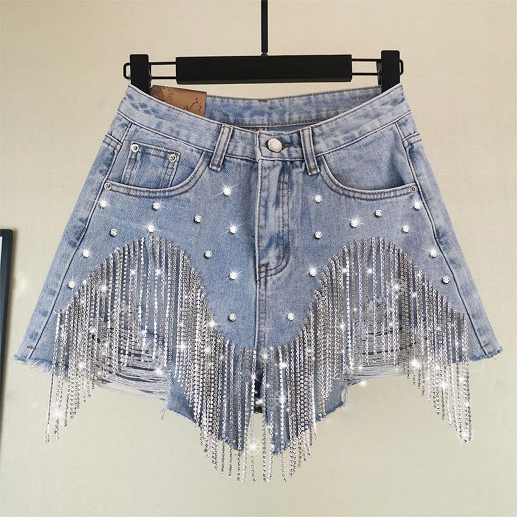 Fashionable Damen Shorts mit Ripped Edges