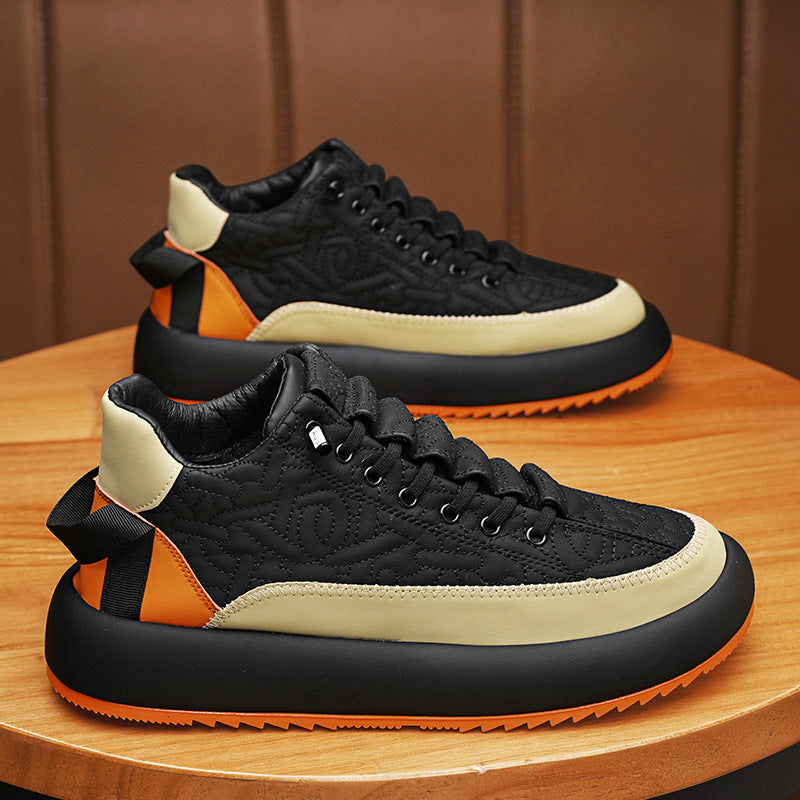 Leder-Sneaker mit Elastikband – Bild 6 | LuxeStyle