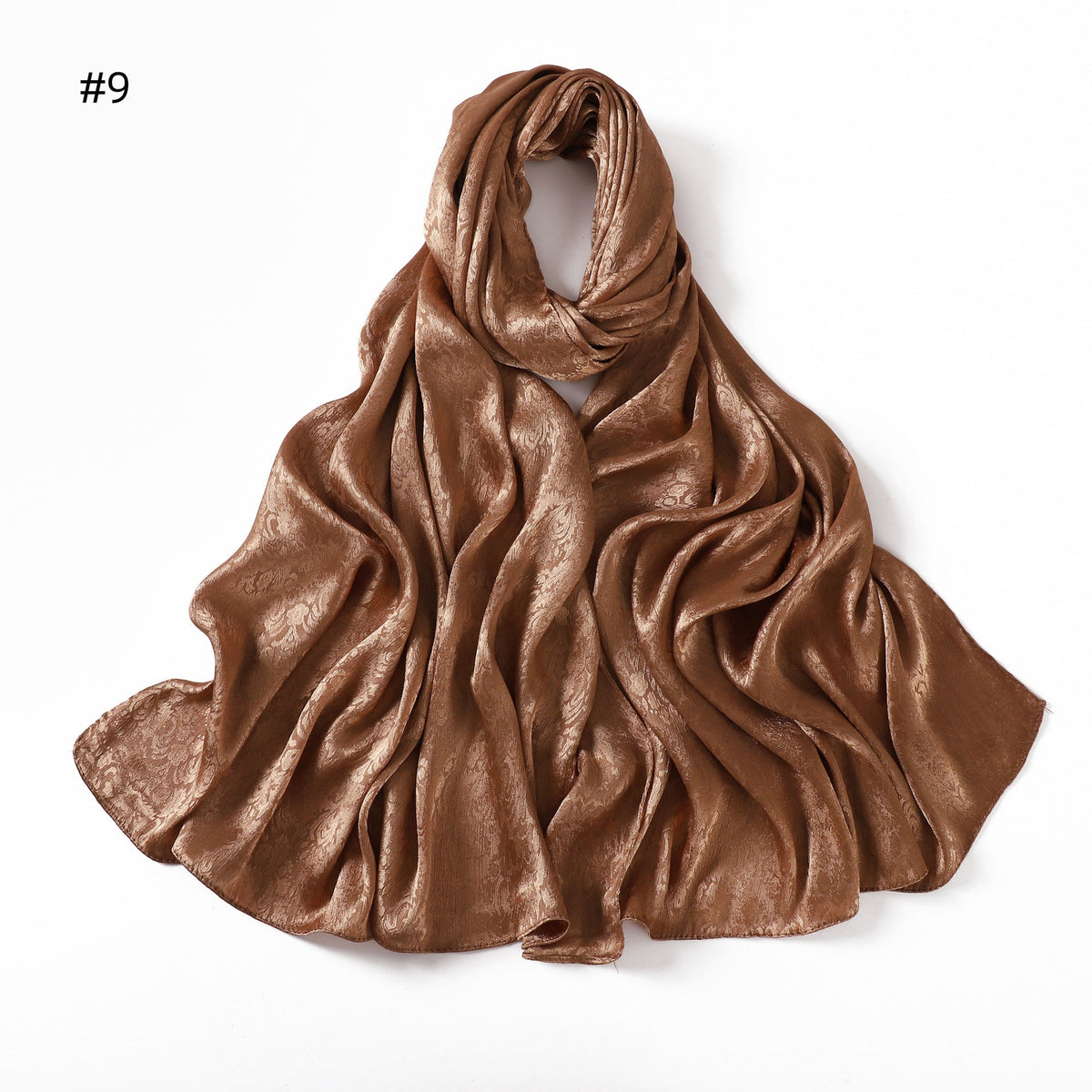 Satin Jacquard Kopftuch für Damen – Bild 10 | LuxeStyle