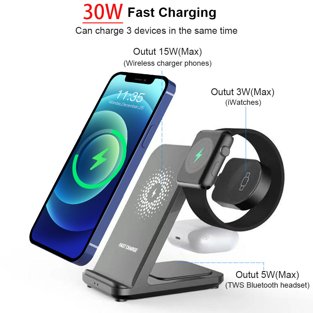 Abnehmbares 3-in-1 Wireless Ladegerät | LuxeStyle