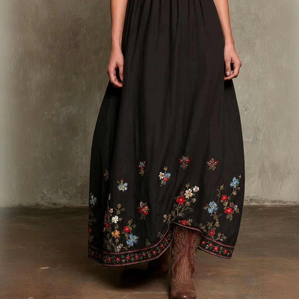 Elegantes Neckholder-Kleid mit Blumenmuster