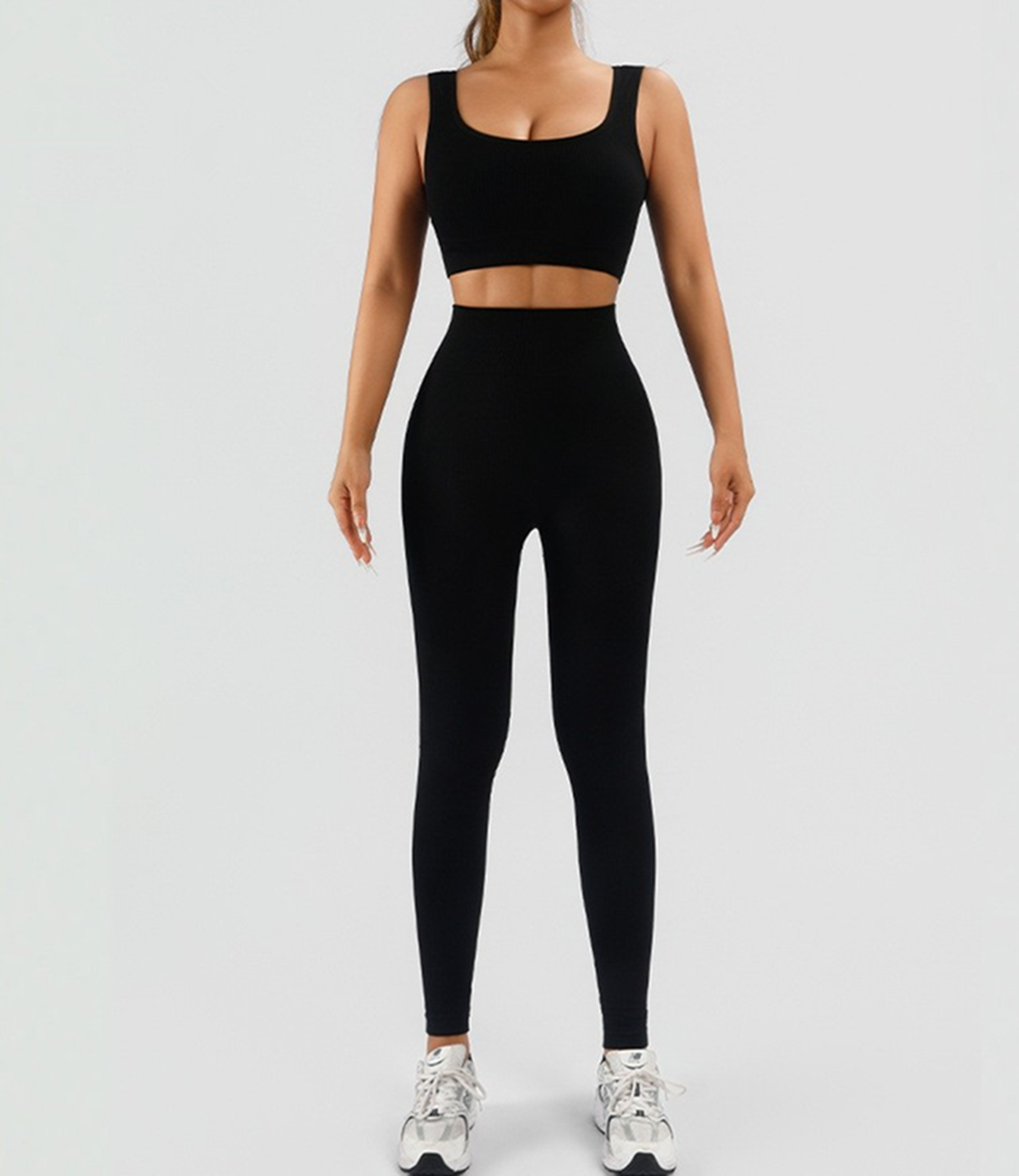 Workout-Set «Active» · 2-teilig, geripptes Tank (Damen)