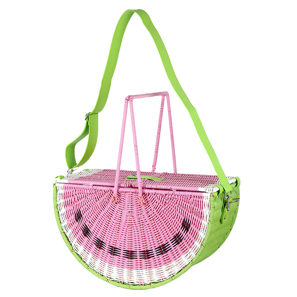 Handkorb aus Rattan, Wassermelonen-Design – Bild 2 | LuxeStyle