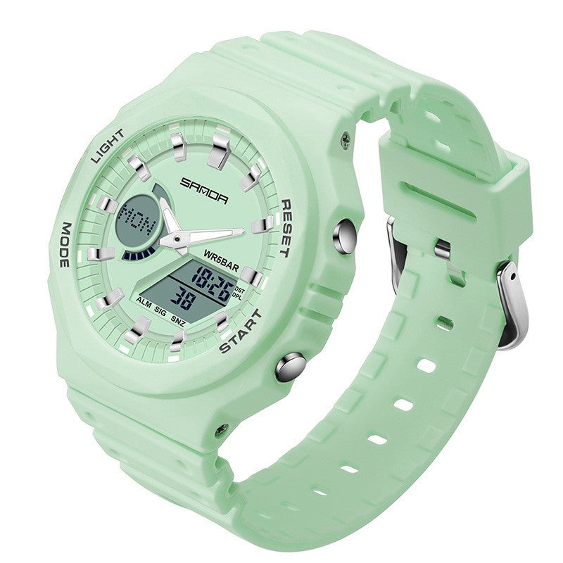Multifunktionale Sport-Armbanduhr mit Doppeldisplay und wasserdicht