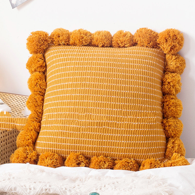 Gestricktes Kissen für Sofa oder Bett