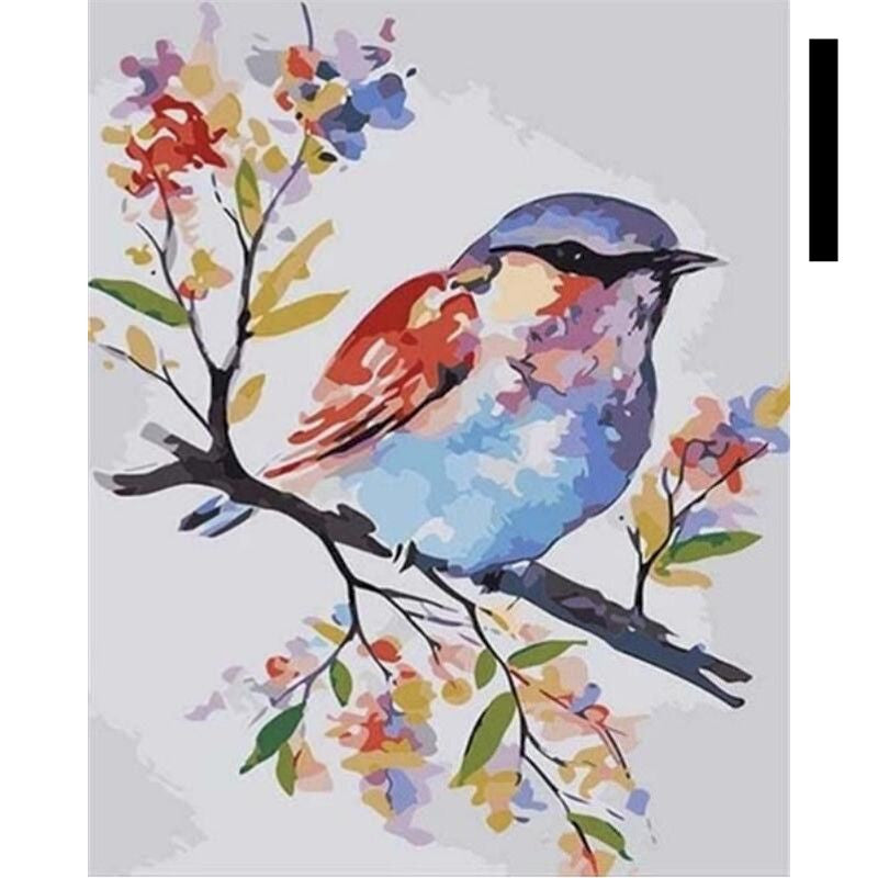 DIY Malen nach Zahlen Vogel-Set für Zuhause