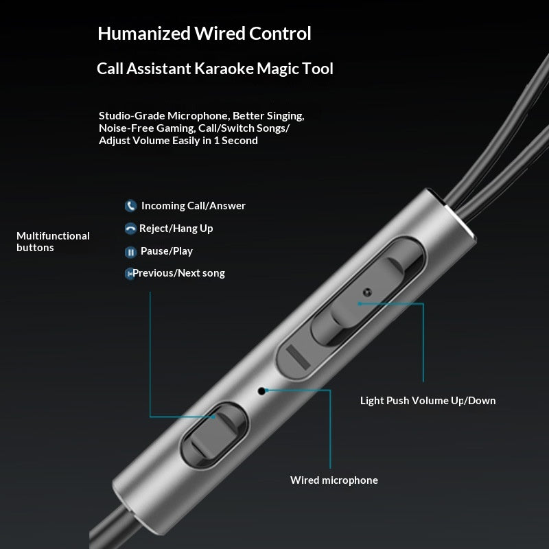 Kabelgebundene In-Ear Kopfhörer aus Metall