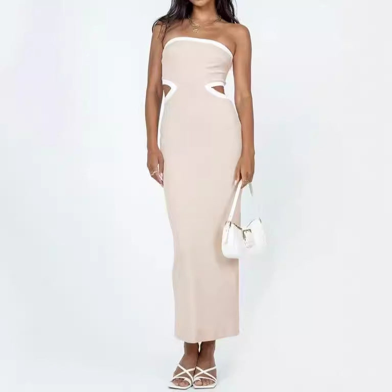 Rückenfreies Strickkleid