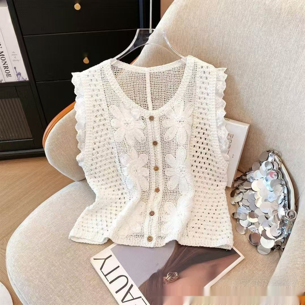 Sommerliches Retro-Häkeltop für Damen | LuxeStyle