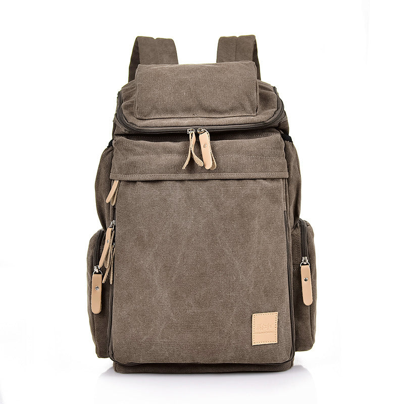 Retro Canvas Rucksack für Reisen und Alltag – Bild 4 | LuxeStyle