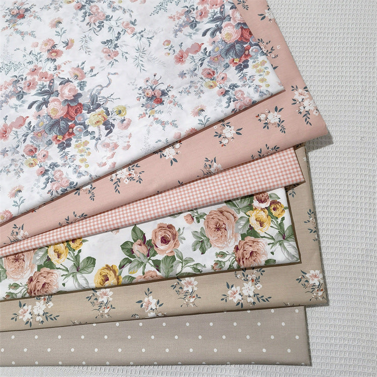 Baumwoll-Twill Stoff mit Pfingstrosen-Muster – Bild 4 | LuxeStyle