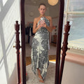 Asymmetrisches Off-Shoulder Strickkleid – Bild 6 | LuxeStyle